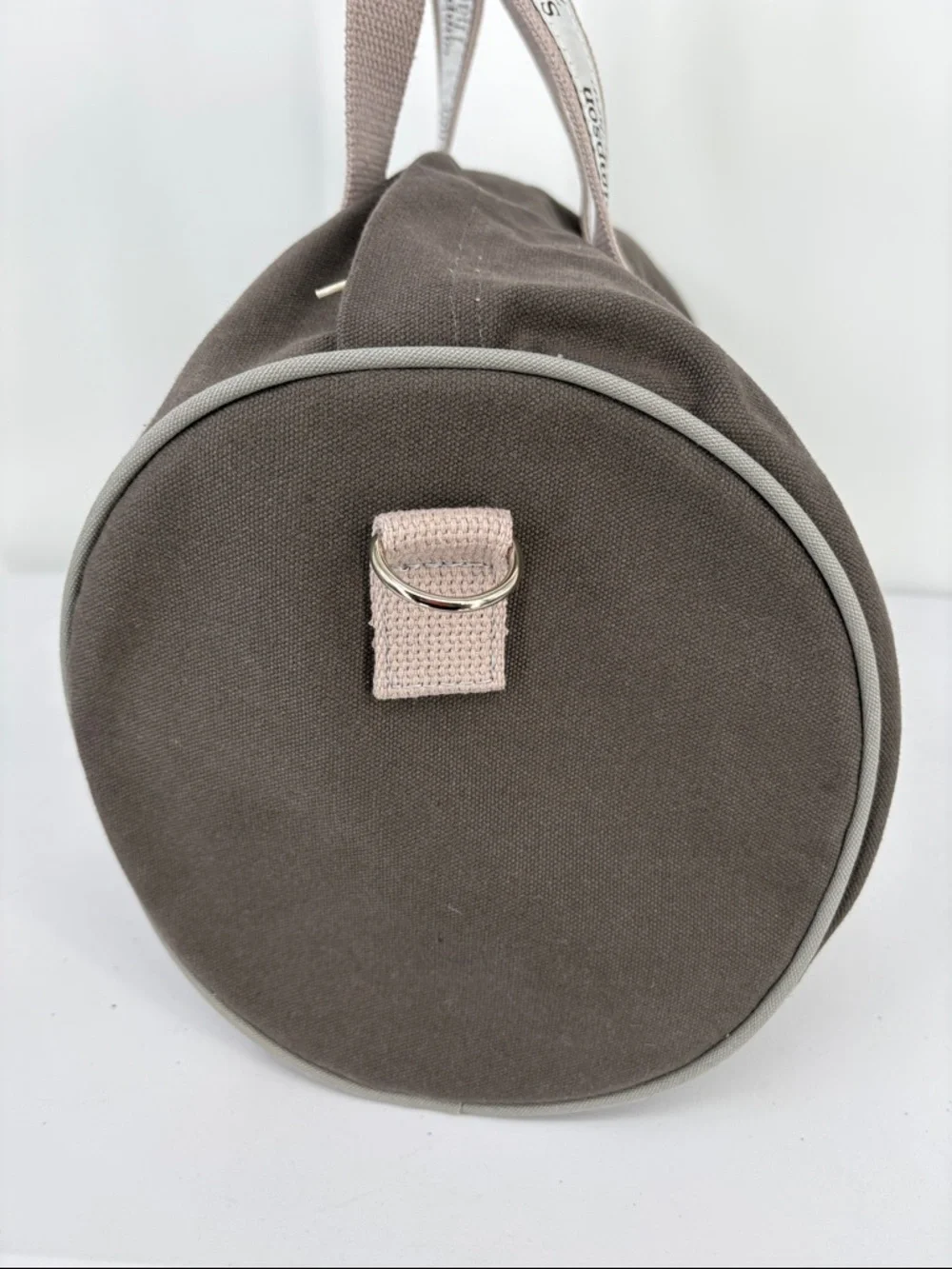 👜 Grey cotton Canvas Duffel Bag